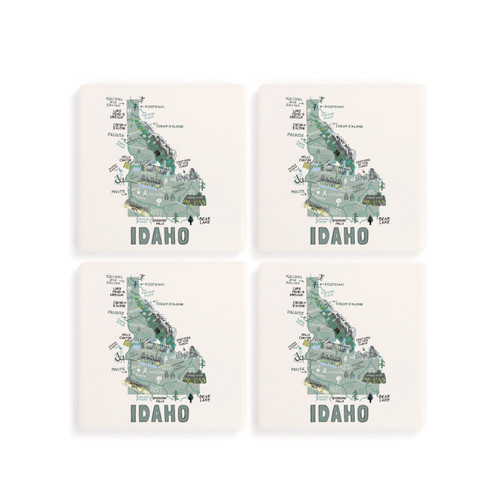 Idaho State Coasters - Set of 4 slide 