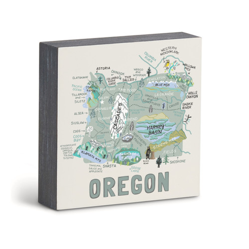 Oregon State Wall Art - 6"sq slide 