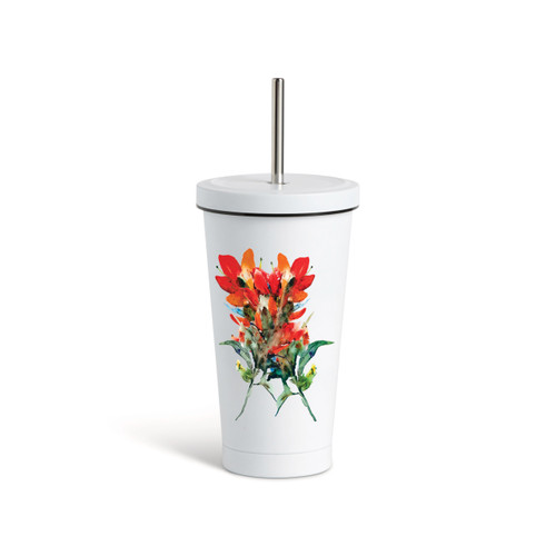 IndianPaintbrush TmblrwStraw-White16oz slide 