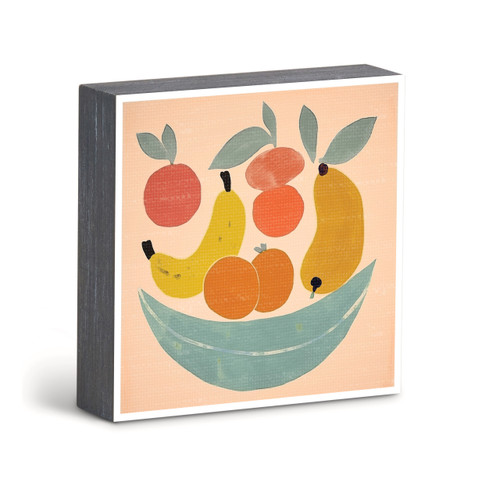 Fruit Bowl Wall Art - 6"sq. slide 