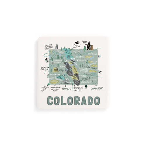 Colorado State Coasters - Set of 4 slide 