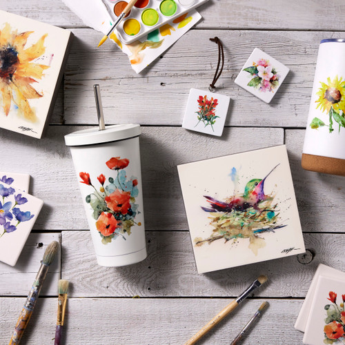 Poppy Tumbler with Straw - White 16oz slide 