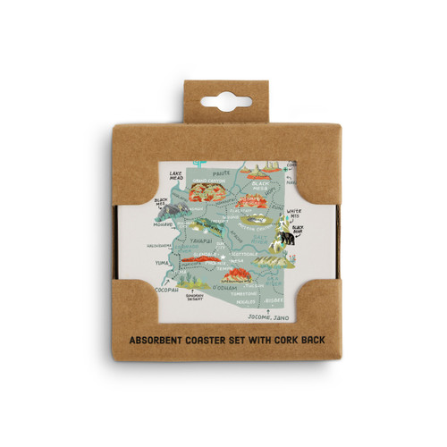 Arizona State Coasters - Set of 4 slide 