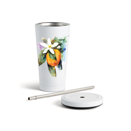 Orange Blossom Tmblr wStraw-White16oz slide 