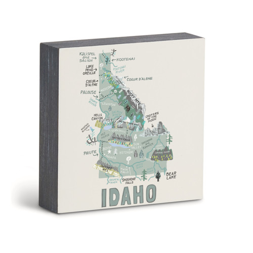 Idaho State Wall Art - 6"sq slide 
