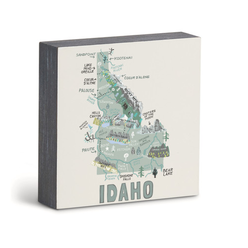Idaho State Wall Art - 6"sq slide 