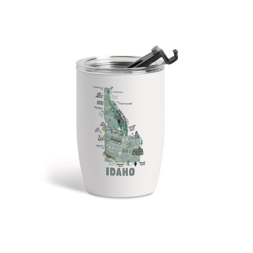 Idaho State Wine Tumbler - White 12oz slide 