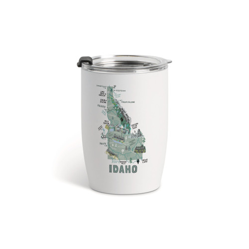 Idaho State Wine Tumbler - White 12oz slide 