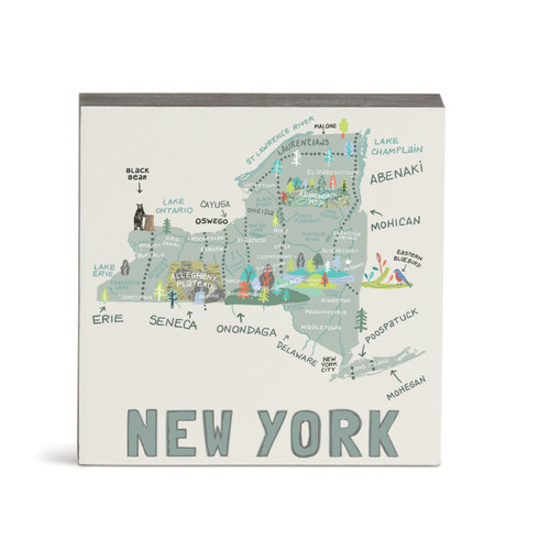 New York State Wall Art - 6"sq slide 