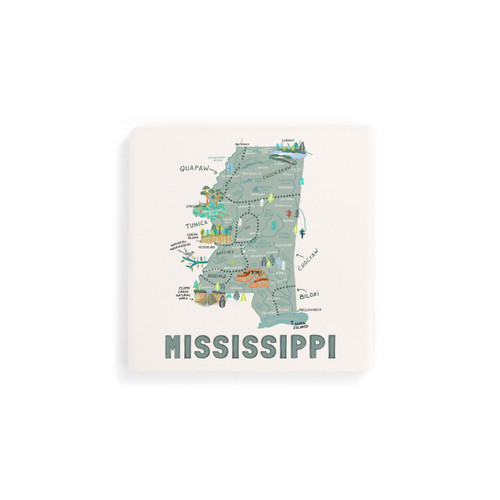 Mississippi State Coasters - Set of 4 slide 