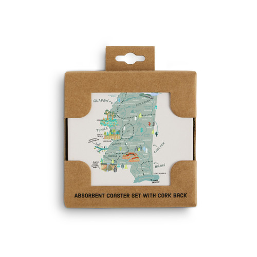 Mississippi State Coasters - Set of 4 slide 