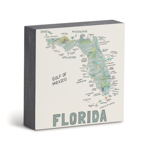 Florida State Wall Art - 6"sq slide 