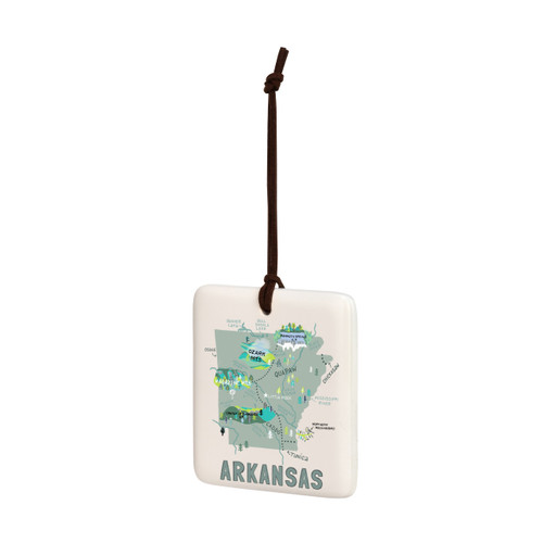 Arkansas State Magnetic Ornament - Bone slide 