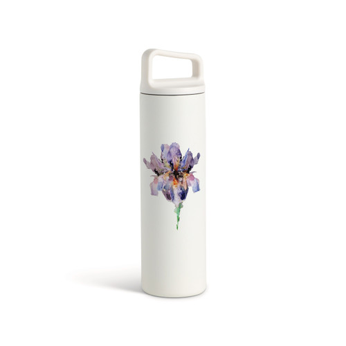 Iris Water Bottle - White 20oz slide 