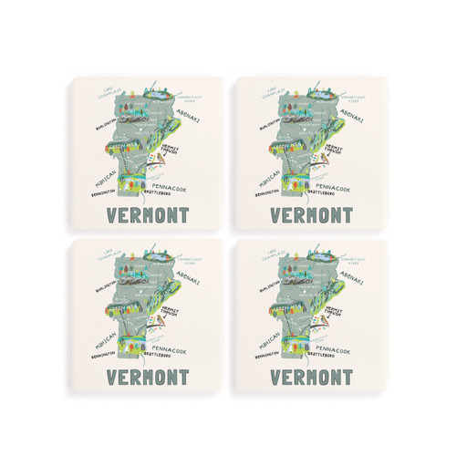 Vermont State Coasters - Set of 4 slide 