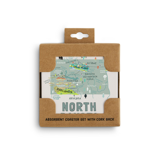 North Dakota State Coasters - Set of 4 slide 