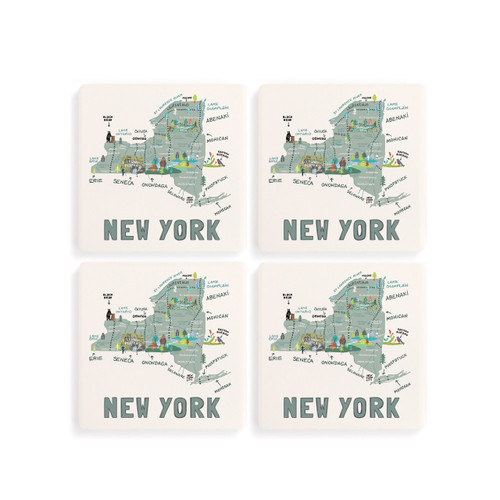 New York State Coasters - Set of 4 slide 