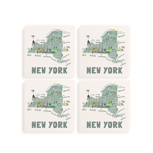 New York State Coasters - Set of 4 slide 