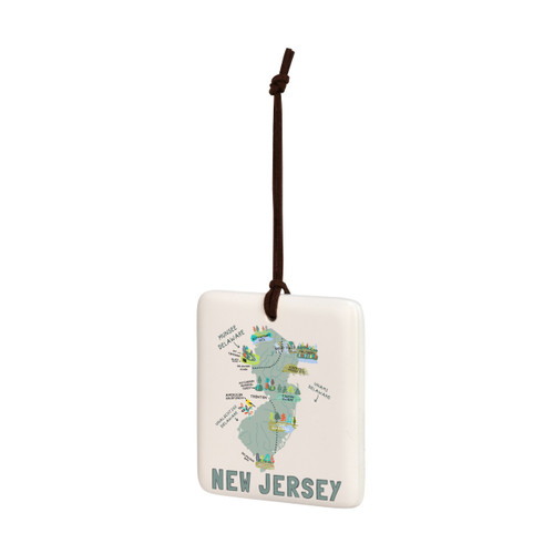 New Jersey State Magnetic Orn - Bone slide 