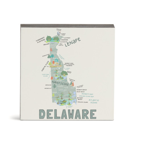 Delaware State Wall Art - 6"sq slide 