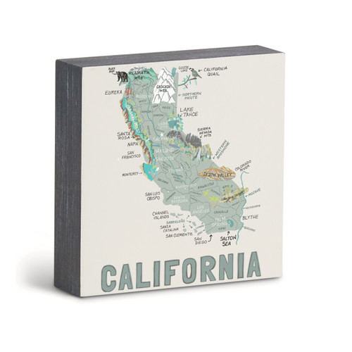 California State Wall Art - 6"sq slide 