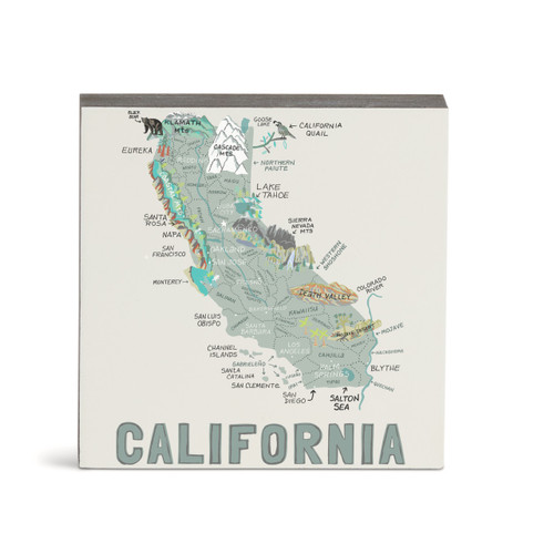 California State Wall Art - 6"sq slide 