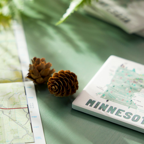Minnesota State Coasters - Set of 4 slide 
