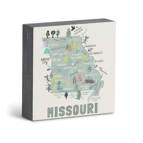 Missouri State Wall Art - 6"sq slide 