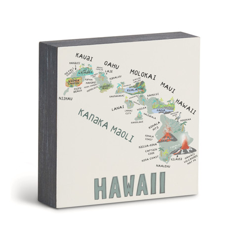 Hawaii State Wall Art - 6"sq slide 