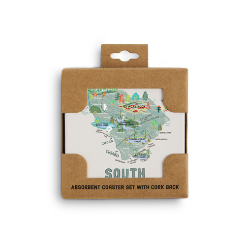 South Carolina State Coasters - Set of 4 slide 