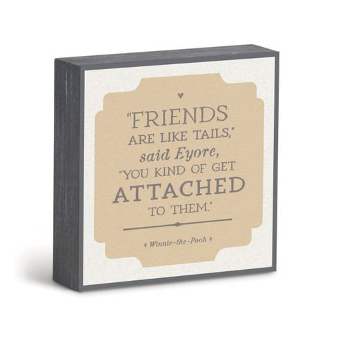 Friends Are Like Tails Wall Art - 6"sq. slide 