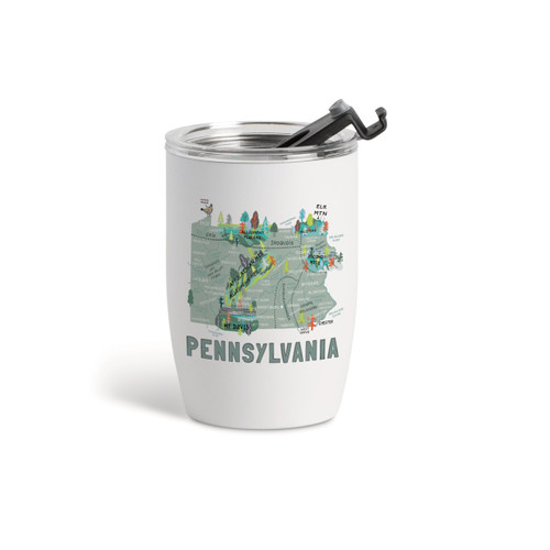 Pennsylvania State Wine Tmblr-White12oz slide