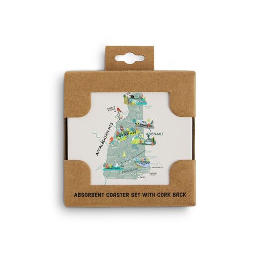 New Hampshire State Coasters - Set of 4 slide 