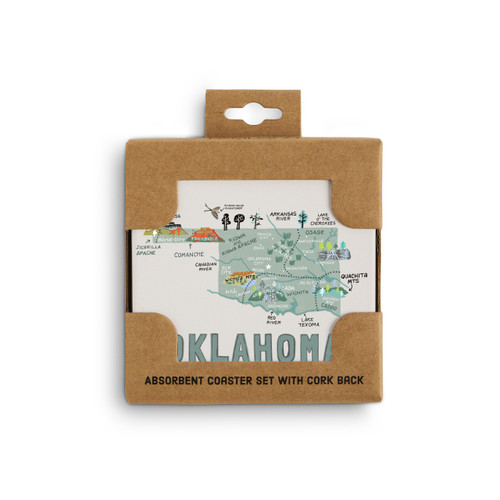 Oklahoma State Coasters - Set of 4 slide 