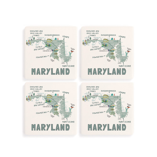 Maryland State Coasters - Set of 4 slide 