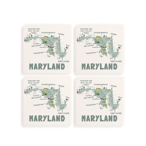 Maryland State Coasters - Set of 4 slide 