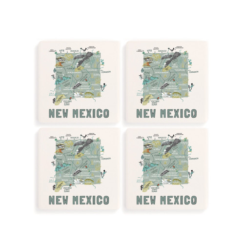 New Mexico State Coasters - Set of 4 slide 