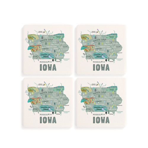 Iowa State Coasters - Set of 4 slide 