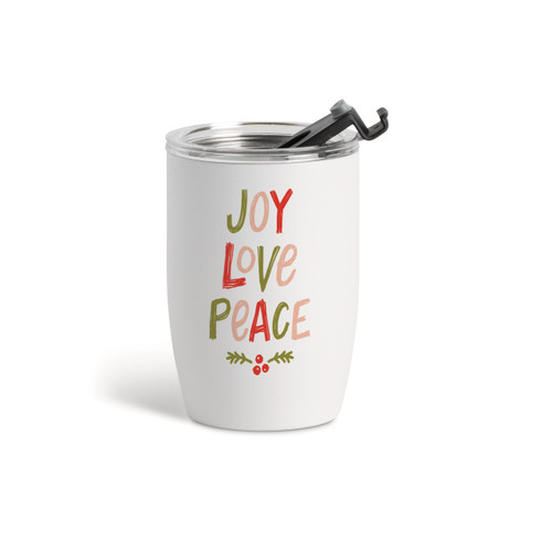 Joy Wine Tumbler - White 12 oz slide 