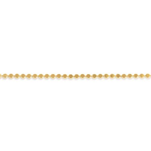 Dainty Gold Beaded Chain Bracelet slide 