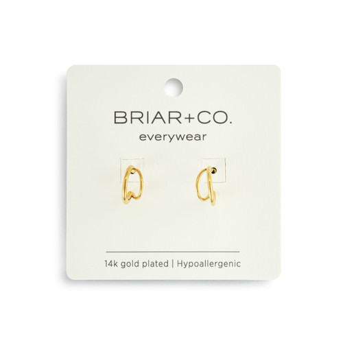 Gold Split Hoop Earring slide 