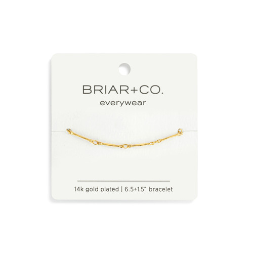 Gold Bar Link Chain Bracelet slide 