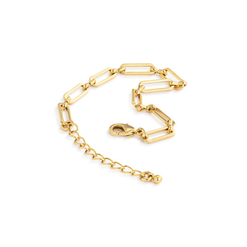 Gold Paperclip Chain Bracelet slide