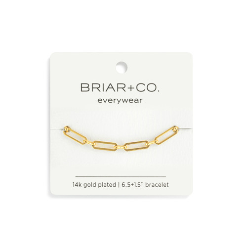 Gold Paperclip Chain Bracelet slide 