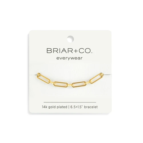 Gold Paperclip Chain Bracelet slide 