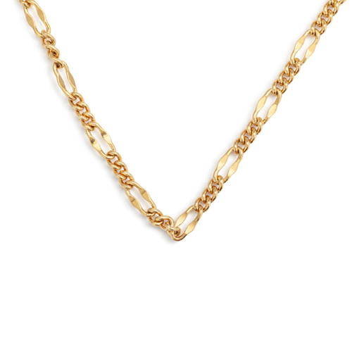 Gold Figaro Chain Necklace slide 