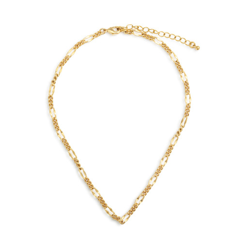 Gold Figaro Chain Necklace slide 