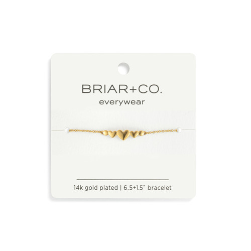 Dainty Gold Multi Heart Bracelet slide 