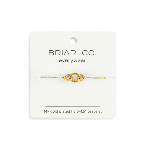 Gold Interlocking Rings Bracelets slide 