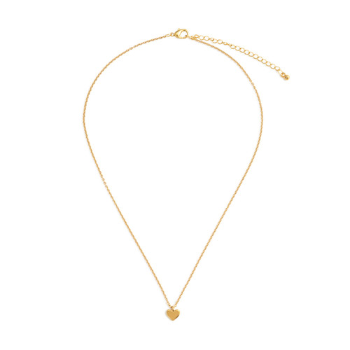 Dainty Gold Heart Charm Necklace slide 